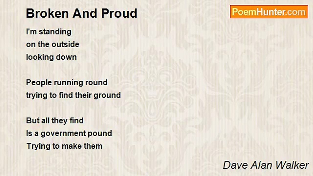 Dave Alan Walker - Broken And Proud