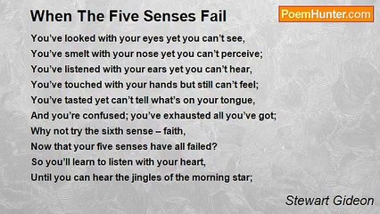 Stewart Gideon - When The Five Senses Fail