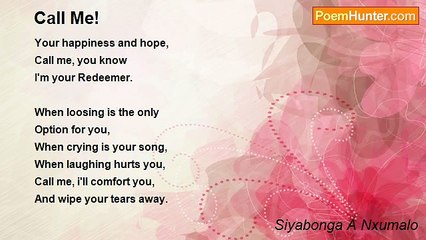 Siyabonga A Nxumalo - Call Me!