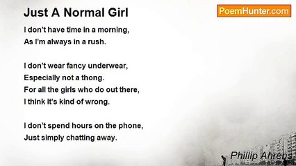 Phillip Ahrens - Just A Normal Girl