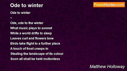 Matthew Holloway - Ode to winter