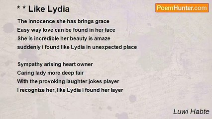 Luwi Habte - * * Like Lydia