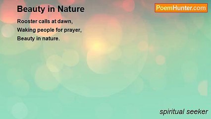 spiritual seeker - Beauty in Nature