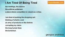 georgios andritsos - I Am Tired Of Being Tired