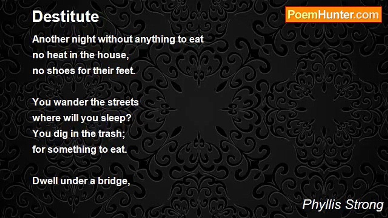 Phyllis Strong - Destitute