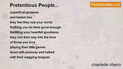chantelle ribeiro - Pretentious People...