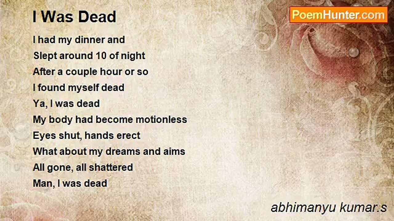 abhimanyu kumar.s - I Was Dead