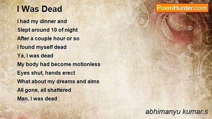 abhimanyu kumar.s - I Was Dead
