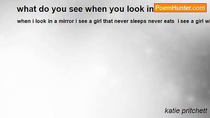 katie pritchett - what do you see when you look in a mirror