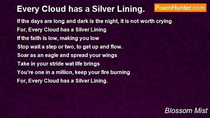 Blossom Mist - Every Cloud has a Silver Lining.