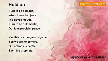 Siyabonga A Nxumalo - Hold on