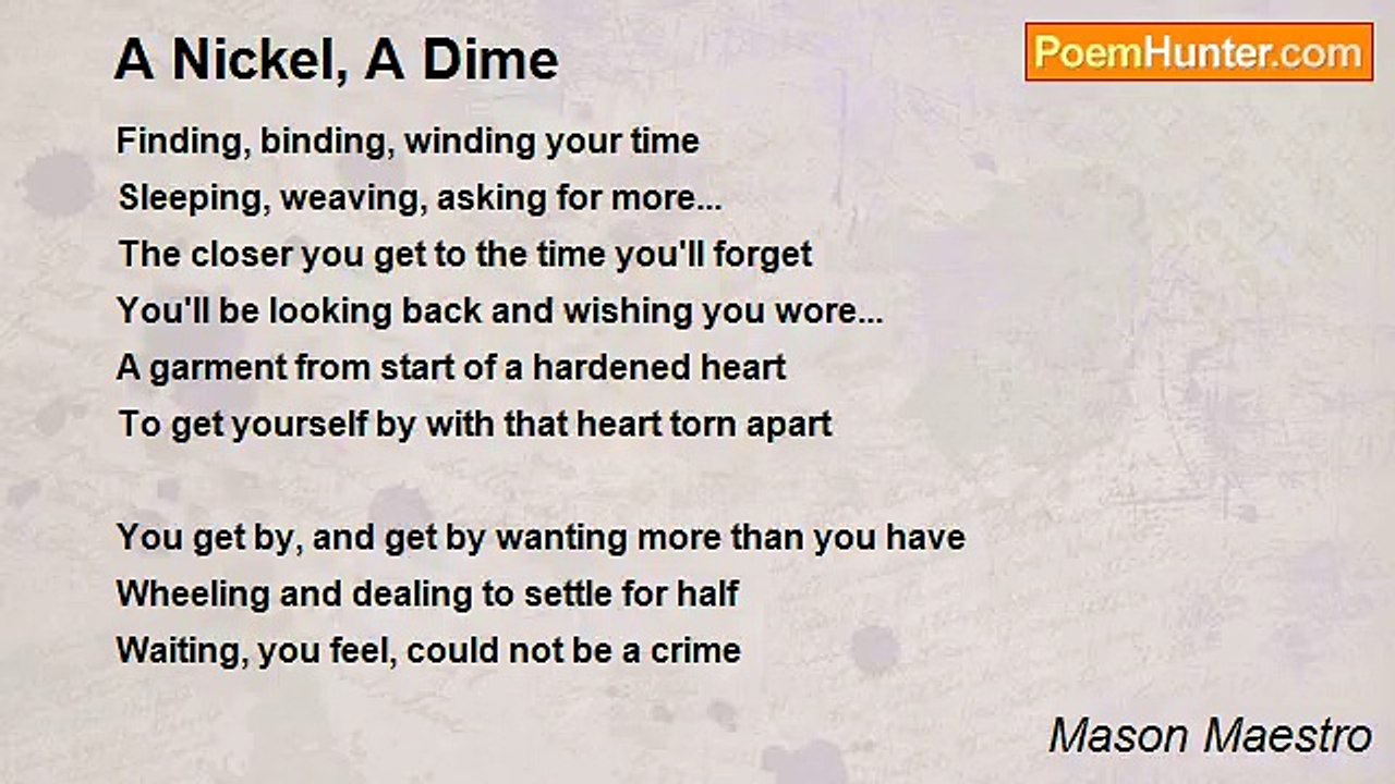 Mason Maestro - A Nickel, A Dime