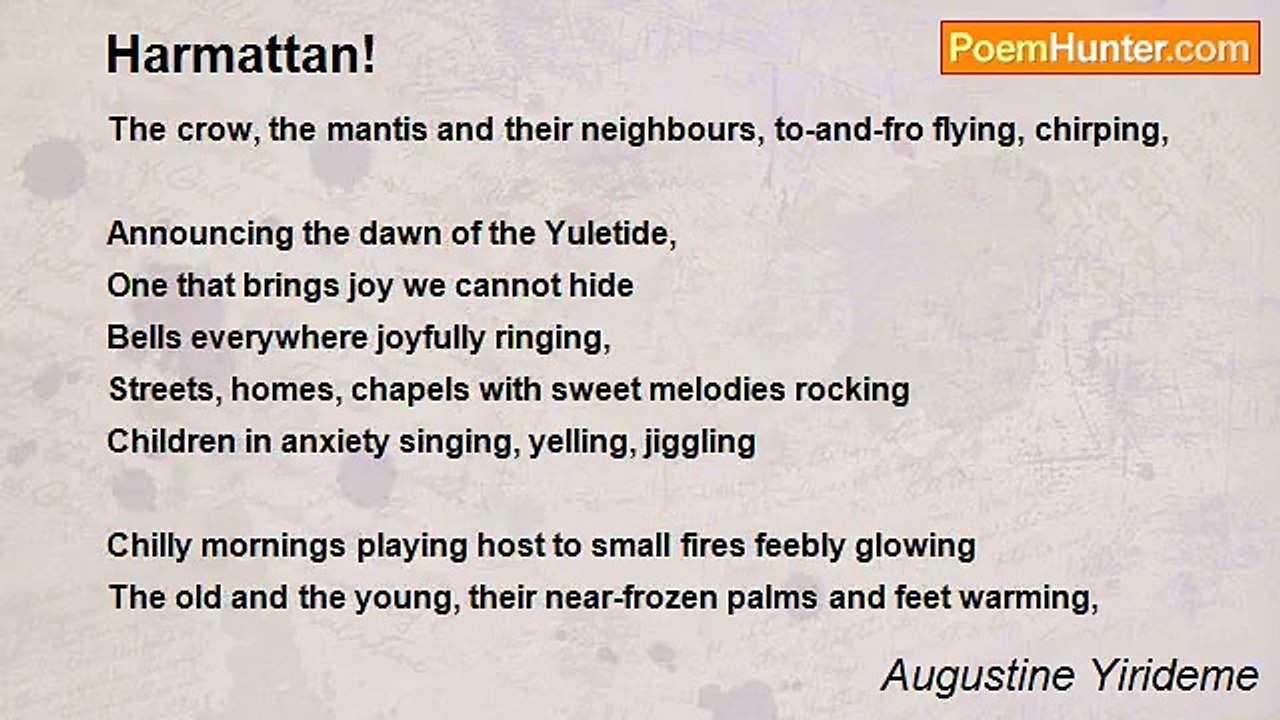 Augustine Yirideme - Harmattan!