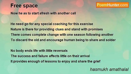 hasmukh amathalal - Free space