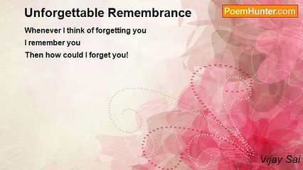 Vijay Sai - Unforgettable Remembrance