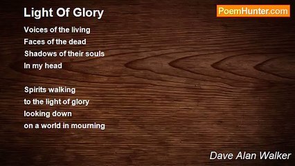 Dave Alan Walker - Light Of Glory