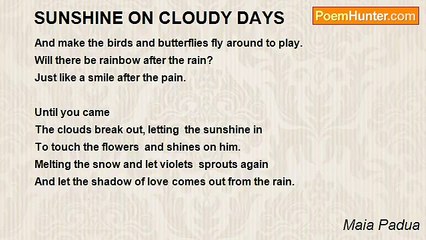 Maia Padua - SUNSHINE ON CLOUDY DAYS