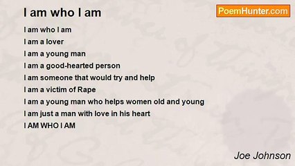Joe Johnson - I am who I am