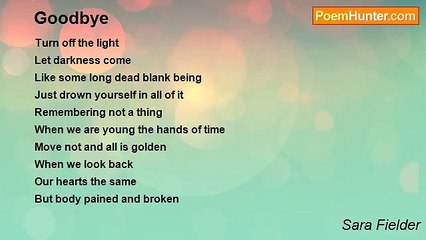 Sara Fielder - Goodbye