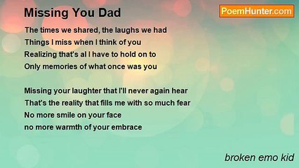 broken emo kid - Missing You Dad