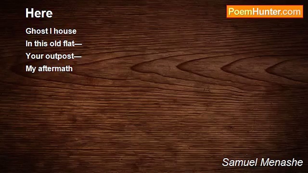 Samuel Menashe - Here