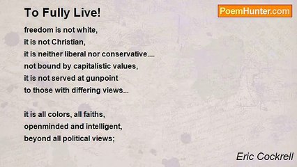 Eric Cockrell - To Fully Live!