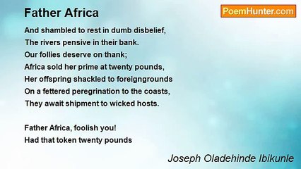 Joseph Oladehinde Ibikunle - Father Africa