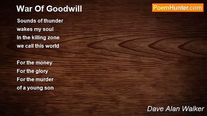 Dave Alan Walker - War Of Goodwill