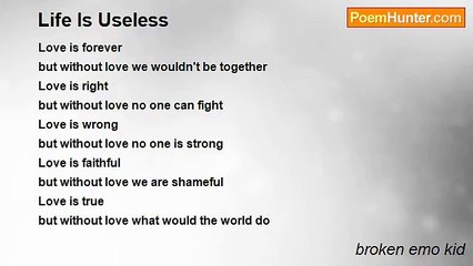broken emo kid - Life Is Useless