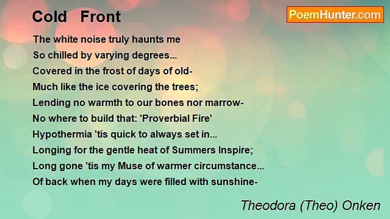 Theodora (Theo) Onken - Cold   Front