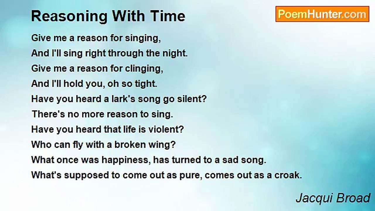 Jacqui Broad - Reasoning With Time