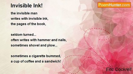 Eric Cockrell - Invisible Ink!