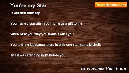 Emmanuela Petit Frere - You're my Star