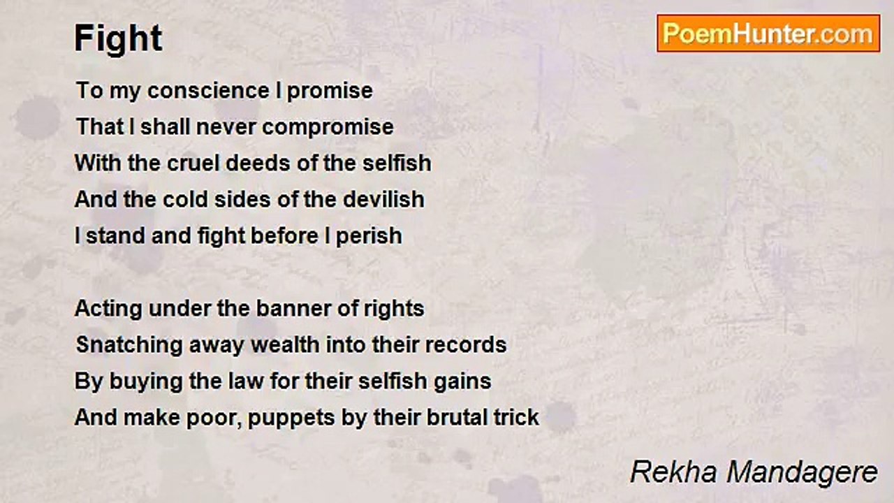 Rekha Mandagere - Fight