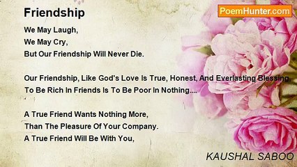 KAUSHAL SABOO - Friendship
