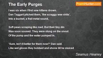 Seamus Heaney - The Early Purges