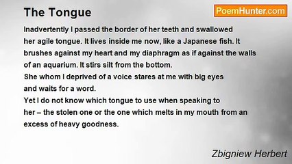 Zbigniew Herbert - The Tongue