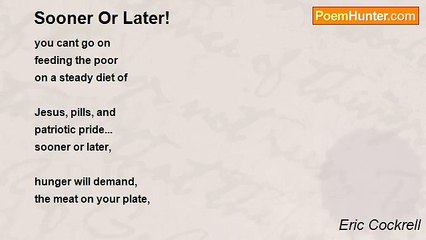 Eric Cockrell - Sooner Or Later!