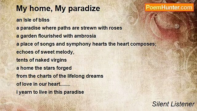 Silent Listener - My home, My paradize