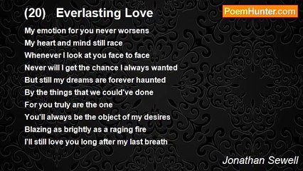 Jonathan Sewell - (20)   Everlasting Love