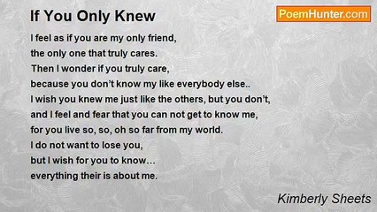 Kimberly Sheets - If You Only Knew