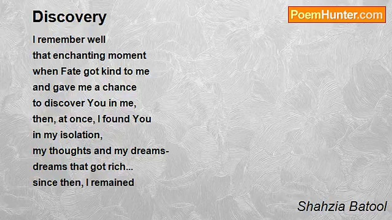 Shahzia Batool - Discovery