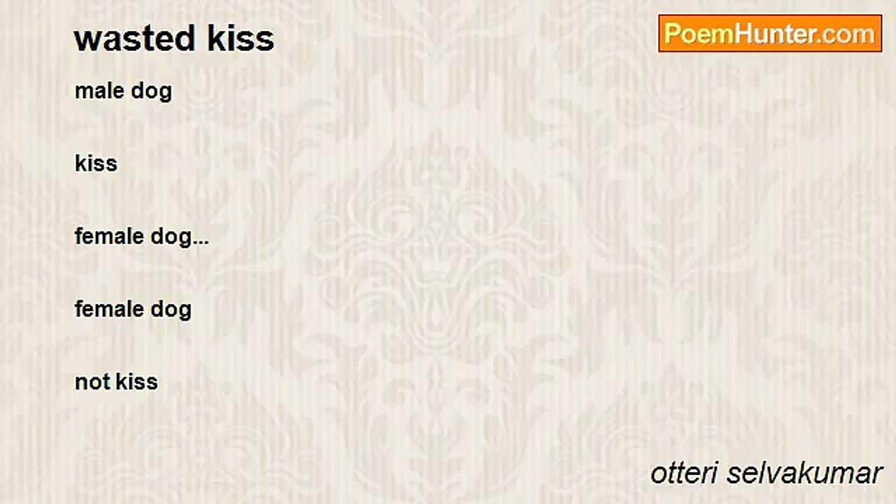 otteri selvakumar - wasted kiss