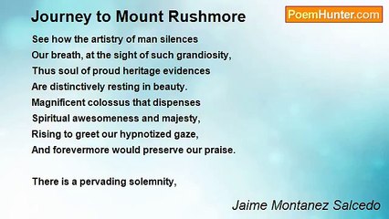Jaime Montanez Salcedo - Journey to Mount Rushmore