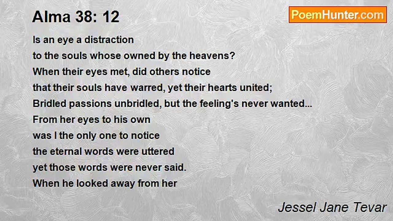 Jessel Jane Tevar - Alma 38: 12