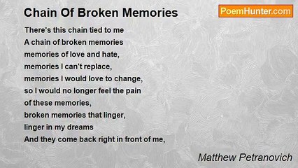 Matthew Petranovich - Chain Of Broken Memories