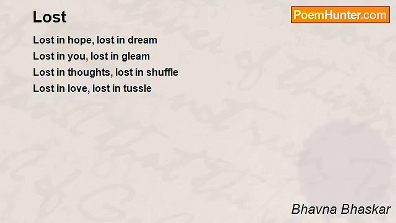 Bhavna Bhaskar - Lost