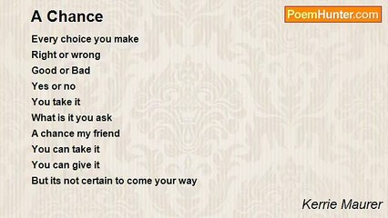 Kerrie Maurer - A Chance
