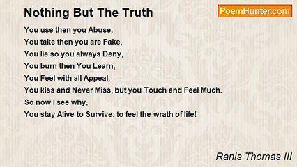 Ranis Thomas III - Nothing But The Truth