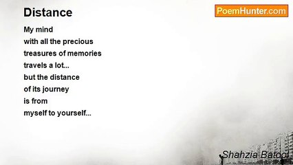 Shahzia Batool - Distance